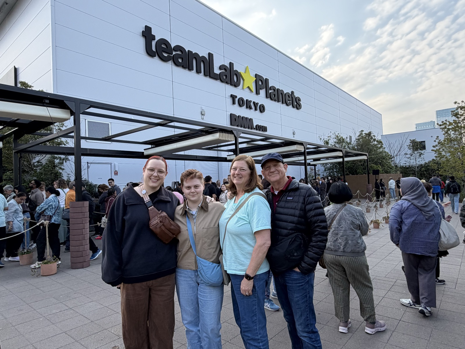 teamLab Borderless digital art museum visit during Tokyo tour