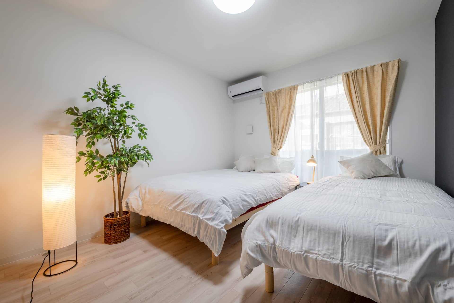 Comfortable bedroom 1 — newly built 2-bedroom apartment near Namba Osaka